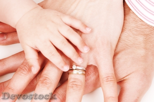 Devostock Child Concept Family Finger