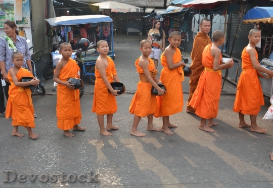 Devostock Child Monks Monks Thailand