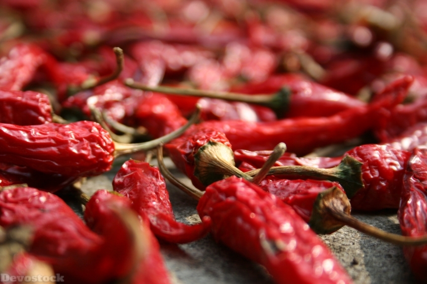 Devostock Chili Peppers Red Dried