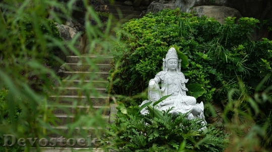 Devostock China Buddha Statues Religion 1