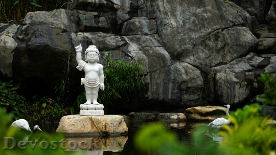 Devostock China Buddha Statues Religion 2