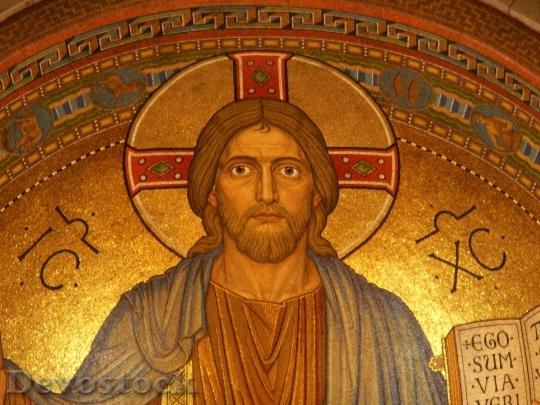 Devostock Christ Jesus Religion Mosaic