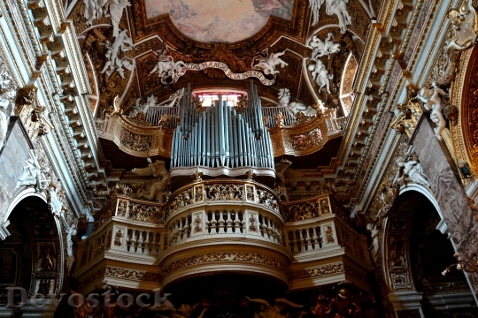 Devostock Church Interior Pipe Organ