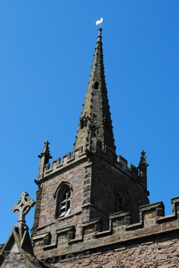 Devostock Church Spire Cathedral Cross
