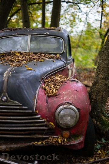 Devostock Classic Car Rusted Car