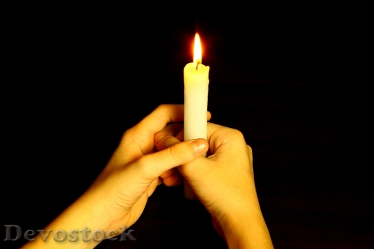 Devostock Communion Light Candle Prayer