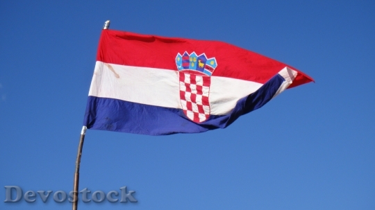 Devostock Croatia Croatian Croatian Flag
