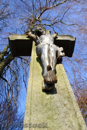 Devostock Cross Crucifix Tombstone 585907