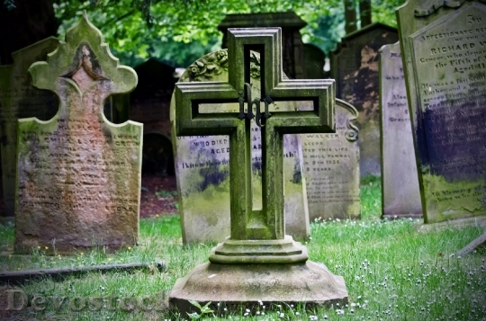 Devostock Cross Graveyard Tombstones Death