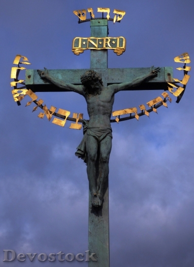 Devostock Cross Jesus Monument Sculpture 1