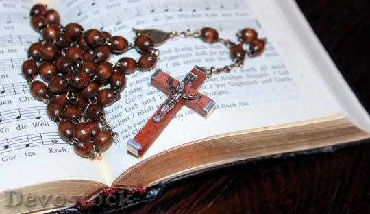 Devostock Cross Rosary Prayer Book 0