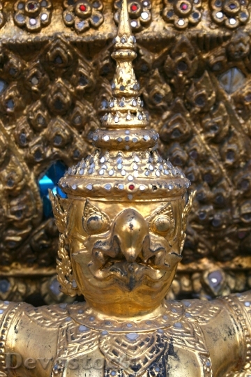 Devostock Demon Face Thailand Temple