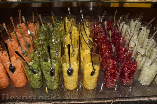 Devostock Desserts Fruit Salad Kiwi