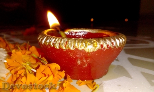 Devostock Diwali Indian Festival Candle