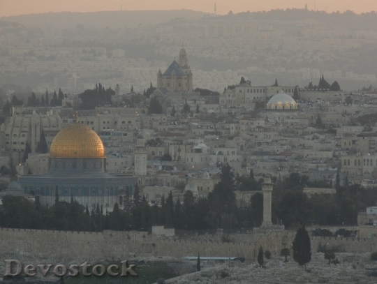 Devostock Dome Rock Jerusalem Cityscape 0