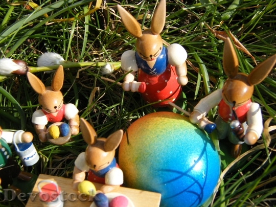 Devostock Easter Bunny Family Paint 0