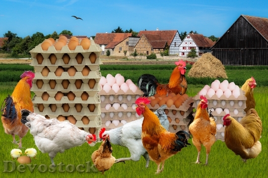 Devostock Egg Farm Chicken Chicken
