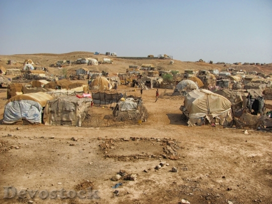 Devostock Eritrea Landscape Tents Huts