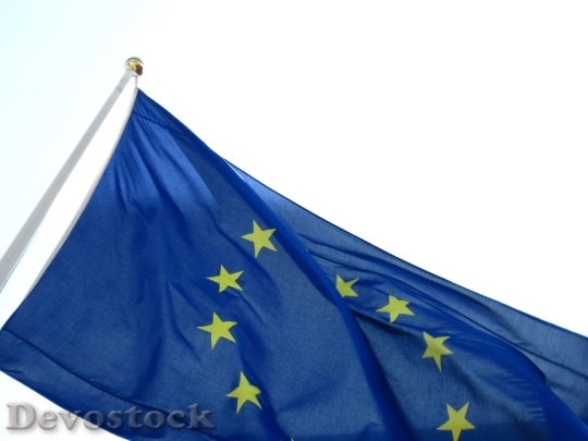 Devostock Europe Flag European Blue