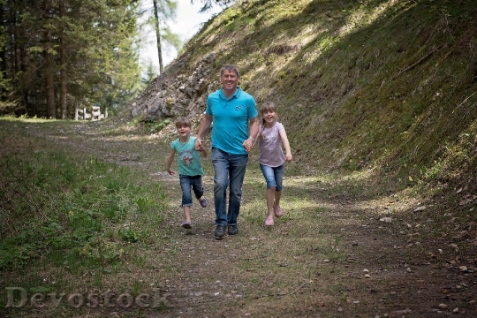 Devostock Family Hike Walk Forest