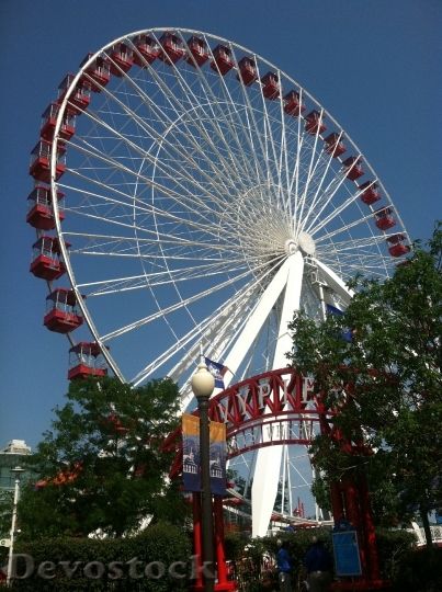 Devostock Ferris Wheel Amusement Road