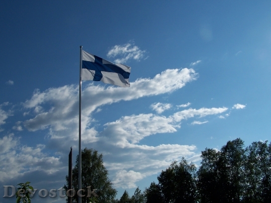 Devostock Finnish Flag Oulu Finland
