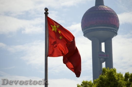 Devostock Flag China Shanghai 754582