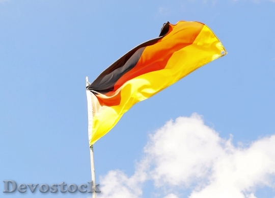 Devostock Flag Flagpole Sky Germany
