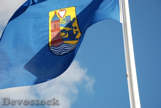 Devostock Flag Flensburg Ge Blue