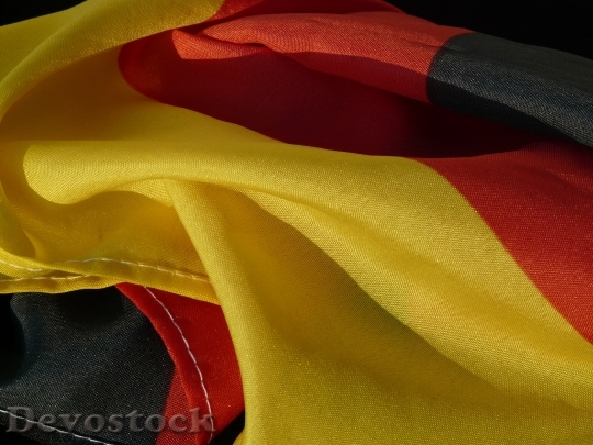 Devostock Flag Germany Rumpled Black