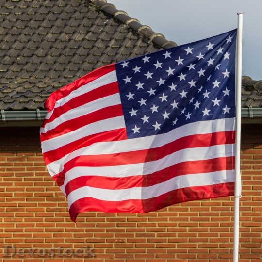 Devostock Flag Usa American Flag