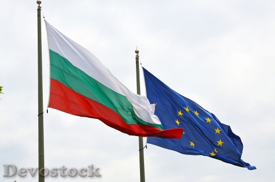 Devostock Flags Bulgaria European Union