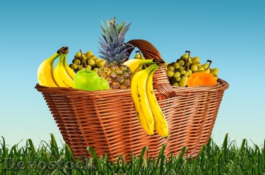Devostock Fruit Basket Fruits Fruit