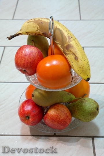 Devostock Fruit Bowl Fruit Banana