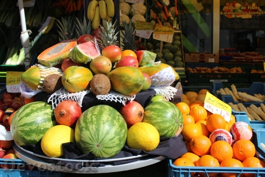 Devostock Fruit Fruits Market Melons