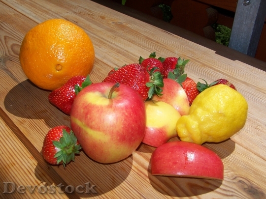 Devostock Fruit Healthy Food Red