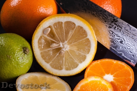 Devostock Fruit Knife Lemon Citrus