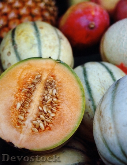 Devostock Fruit Melon Market Still