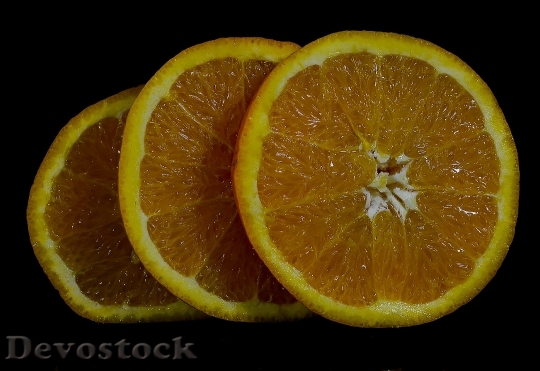 Devostock Fruit Orange Wheel Rays