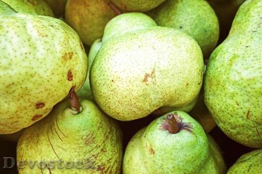 Devostock Fruit Pears Green Organic
