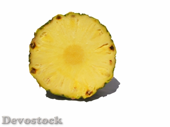 Devostock Fruit Pineapple Cross Section