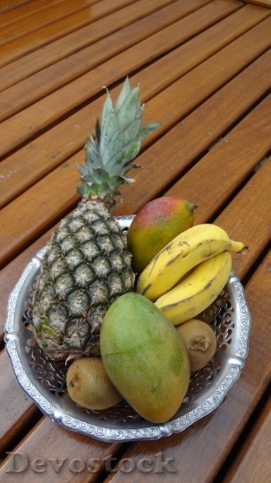 Devostock Fruit Pineapple Manga Banana