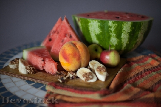 Devostock Fruit Produce Food Watermelon