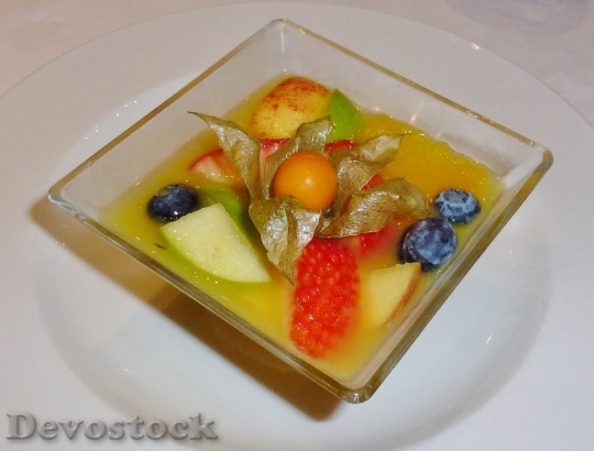 Devostock Fruit Salad Dessert Food