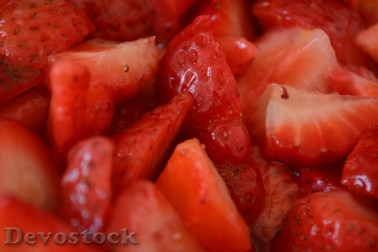 Devostock Fruit Strawberries Red Sweet