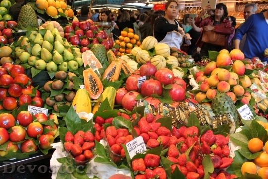 Devostock Fruits Market Colorful 394645