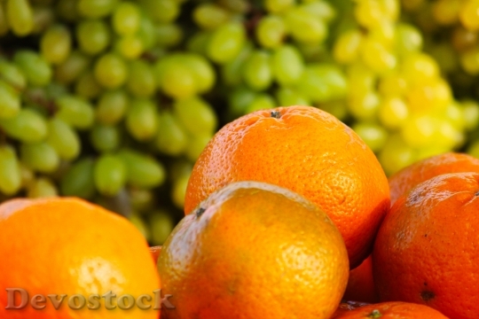 Devostock Fruits Oranges Grapes Orange