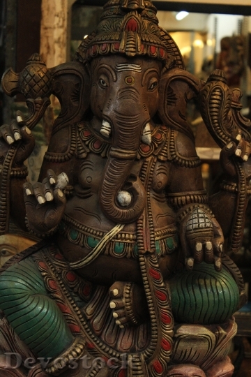 Devostock Ganesha Elephant God Hinduism