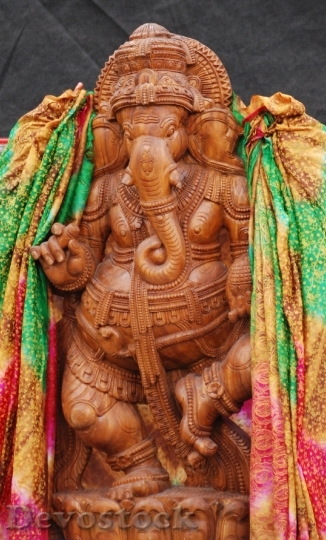 Devostock Ganesha Elephant Hinduism God