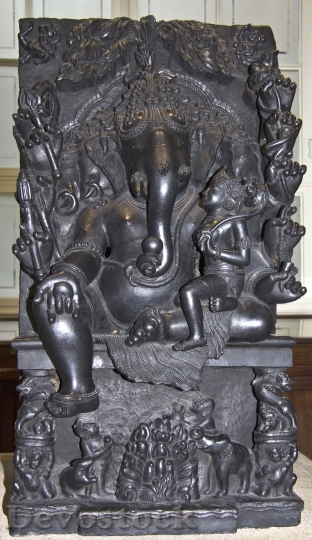 Devostock Ganesha God Elephant Asian